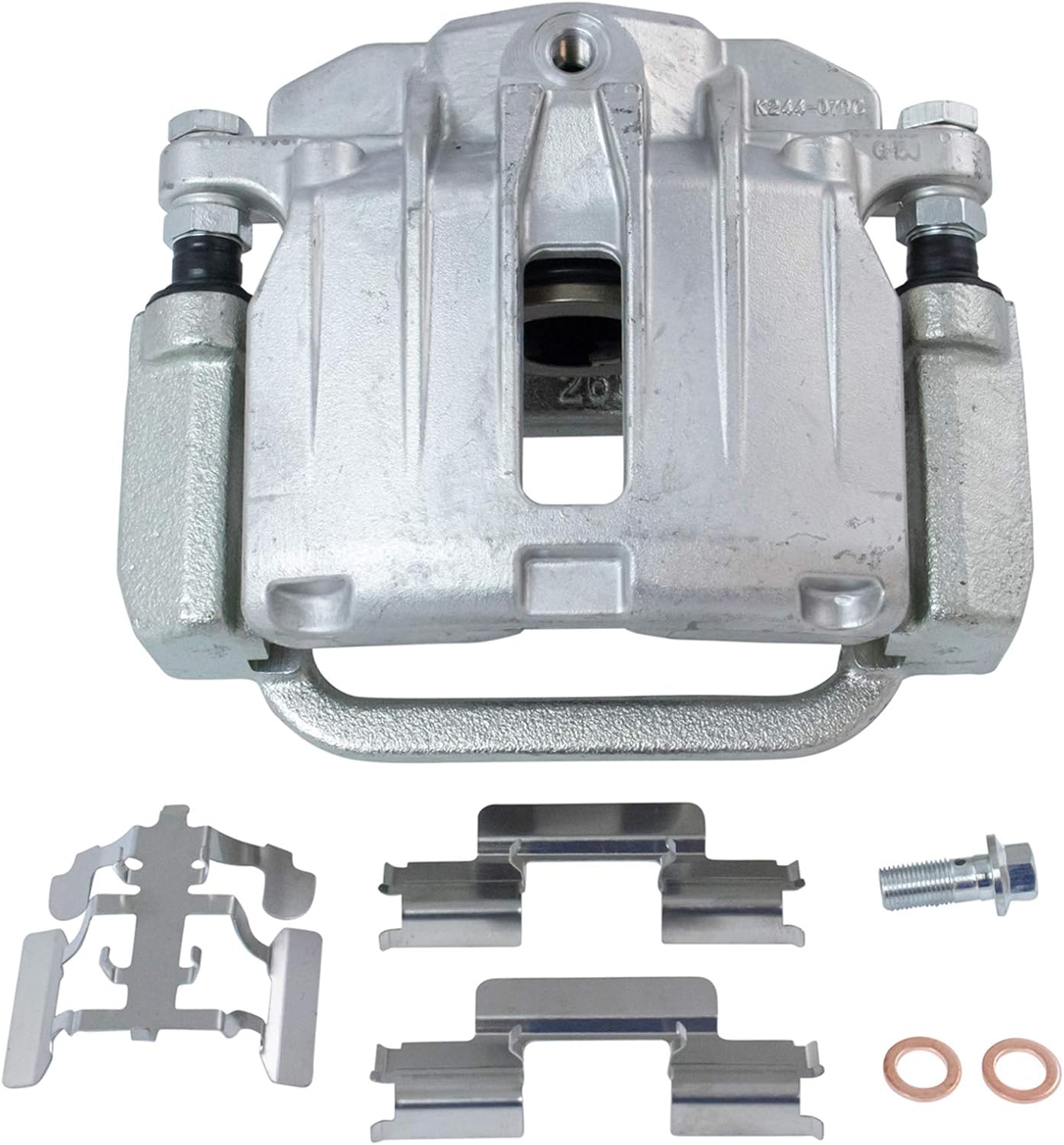 TRQ Performance Rear Brake Pad & Rotor Kit Ceramic Premium G-Coated Slotted X Drilled Compatible with 2003-2006 Chevrolet Silverado 1500 2007 Silverado 1500 Classic GMC Sierra 1500 Sierra 1500 Classic