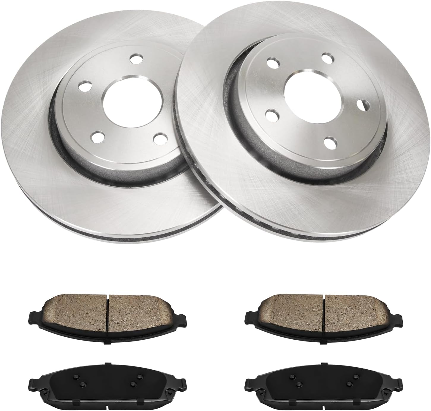 KAX Front Brake Kit for Jeep Grand Cherokee 2005-2010, Commander 2006-2010, 12.91inch Brake Rotors Pads Kit, #53026+D1080 Front Brakes