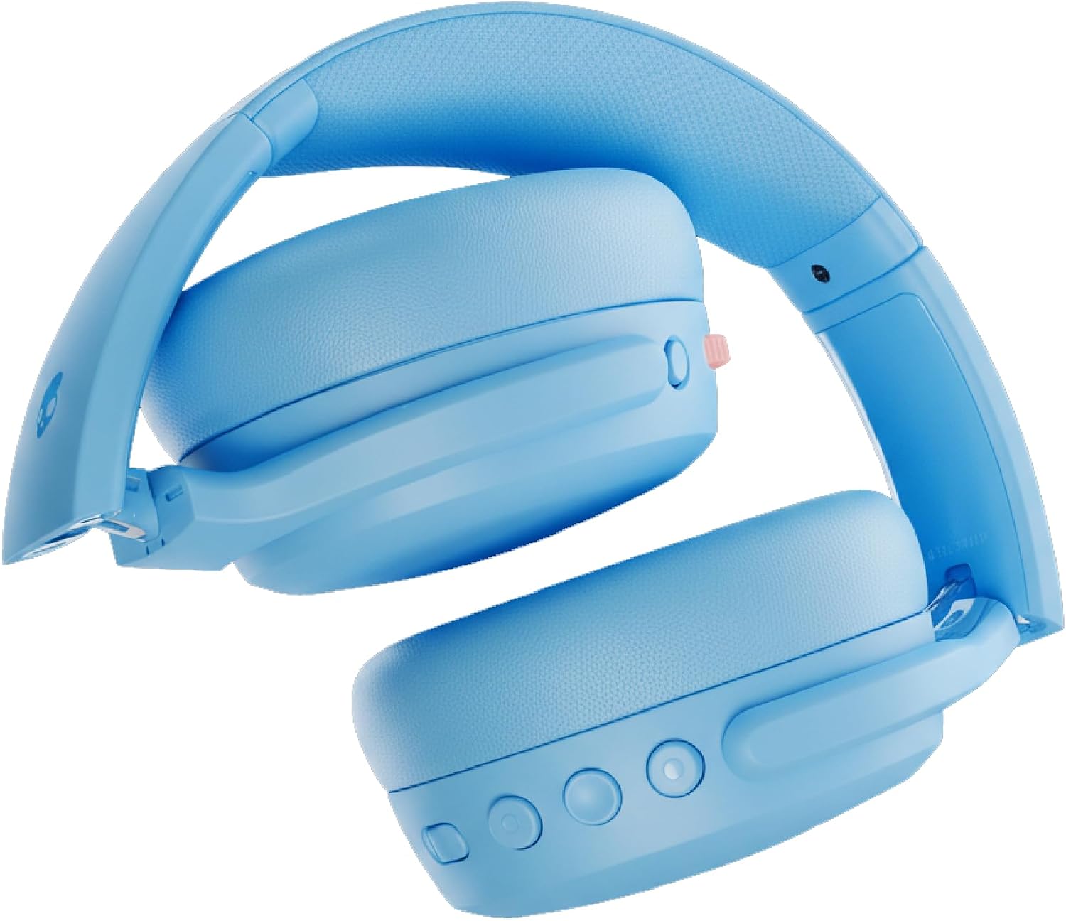 Skullcandy Crusher ANC 2 Wireless Over-Ear Bluetooth Headphones with Extra USB-C Charging Cable, Multi-Sensory Bass, Active Noise Cancelling, 60 Hours Battery, Microphone iPhone Android - Preppy Blue