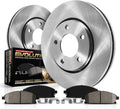 PowerStop Rear Brake Kit for Dodge Nitro 2007-11 | Jeep Liberty 2008-12 - Z17 Ceramic Brake Pads & Disc Rotors Replacement, KOE3046