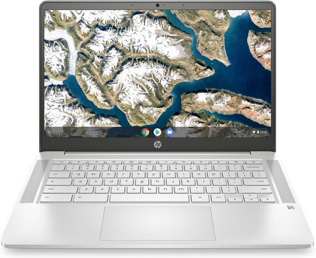 HP Chromebook 14a Touchscreen Laptop 14-inch HD Intel Celeron N4020, 4GB LPDDR4 RAM, 64GB eMMC, Intel UHD Graphics 600, Google ChromeOS, Computer PC Fast Charge - 14a-na0037nr Natural Silver (Renewed)