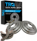 TRQ Rear Brake Shoe & Drum Kit Compatible with 2006-2015 Honda Civic