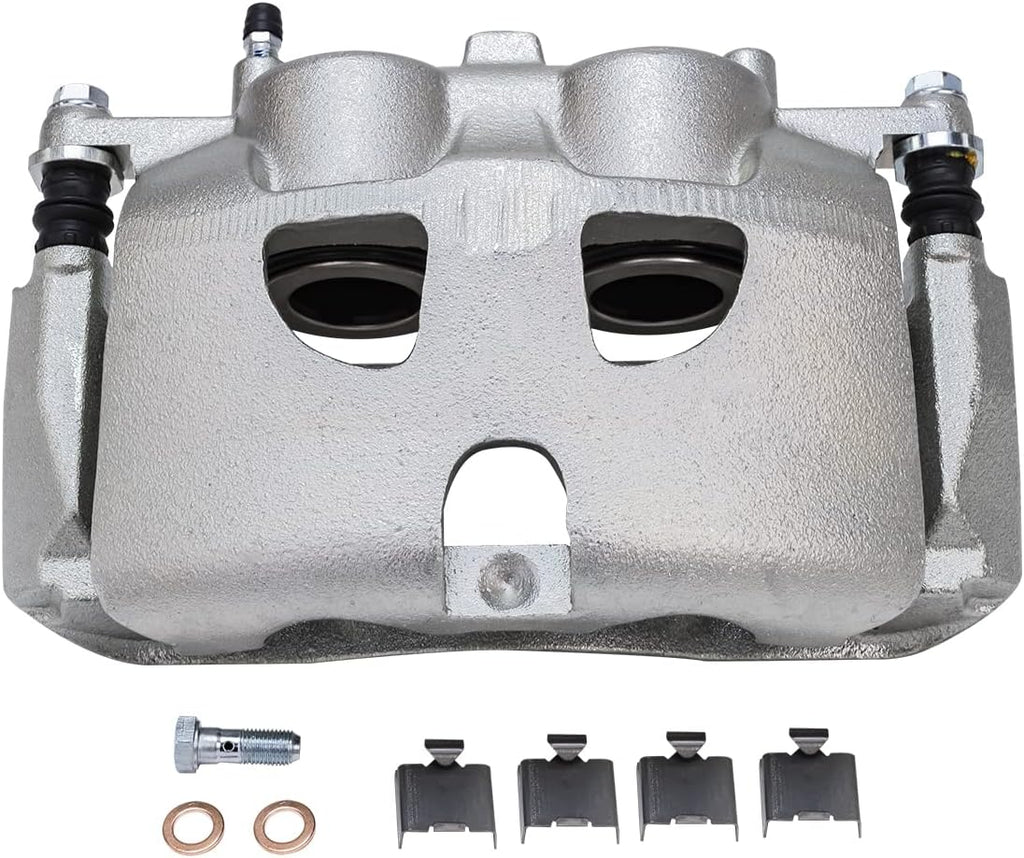 Detroit Axle - Front Brake Kit for 2010-2011 Ford F-150, 2010-2021 Ford Expedition Lincoln Navigator, Disc Brake Caliper Ceramic Brake Pads Replacement
