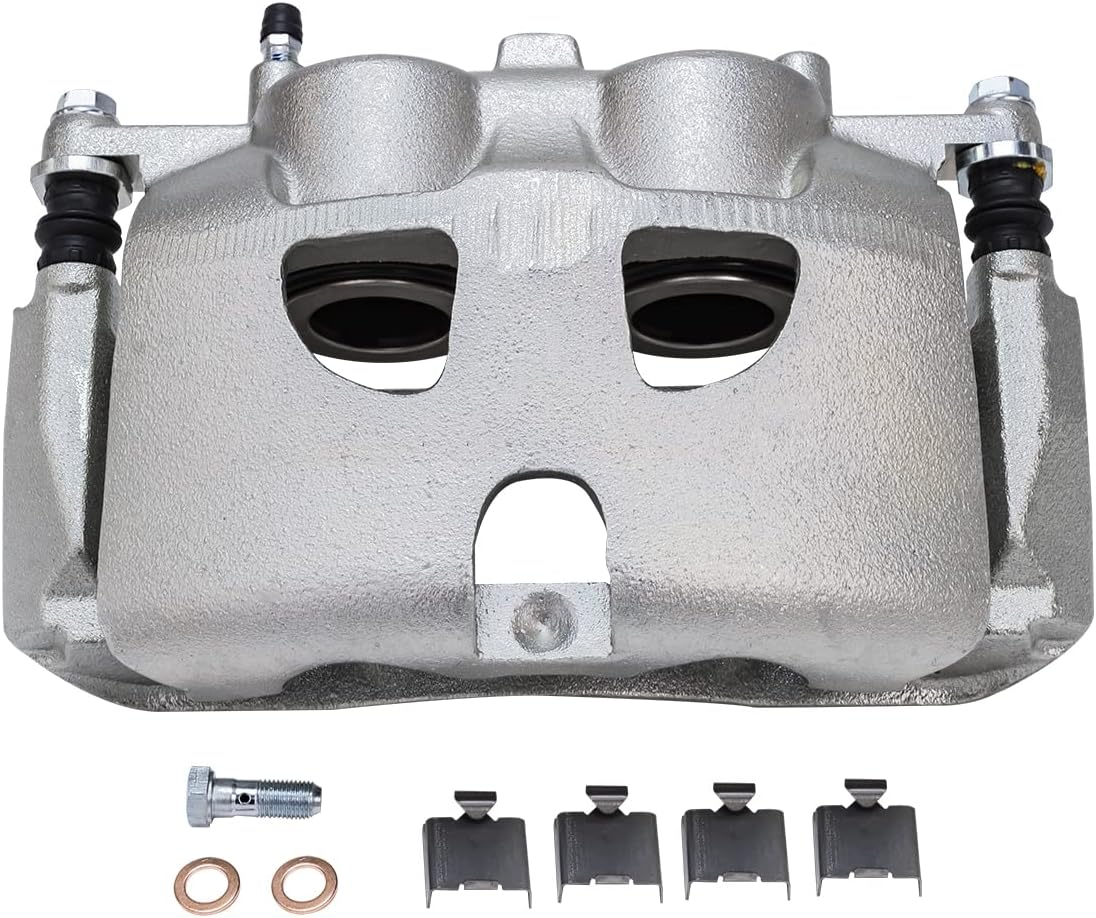 Detroit Axle - Front Brake Kit for 2010-2011 Ford F-150, 2010-2021 Ford Expedition Lincoln Navigator, Disc Brake Caliper Ceramic Brake Pads Replacement