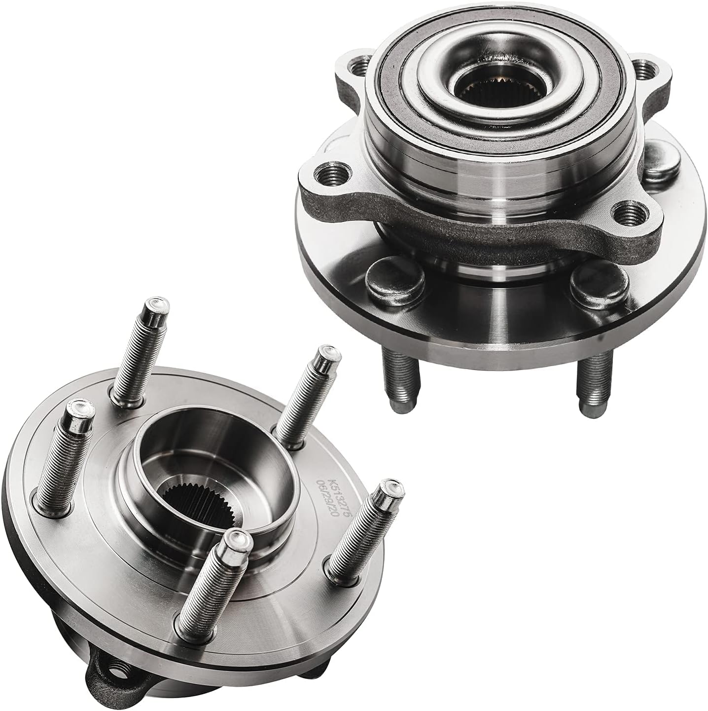 Detroit Axle - REAR Brake Kit for Ford 09-19 Flex 10-19 Taurus 11-12 Edge Lincoln MKX 09-12 MKS, Disc Brake Rotors Ceramic Brakes Pads Replacement Wheel Bearing Hubs Lug Nuts: 12.99' inch Rotor