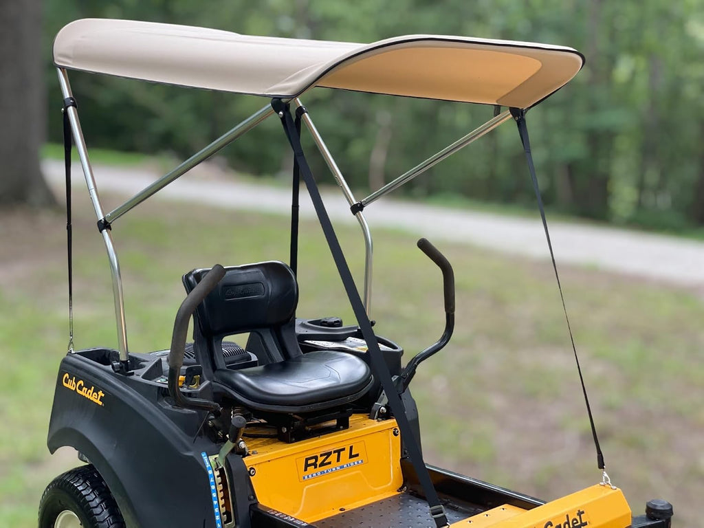 Sun Pro Series Lab Certified 50+UPF Quick Release Sun Shade Canopy for Zero Turn Lawn Mower - Fits John Deere, Kubota, Cub Cadet, Troy-Bilt & Other Brands - Reduce Heat and Glare! Umbrella Canopy!