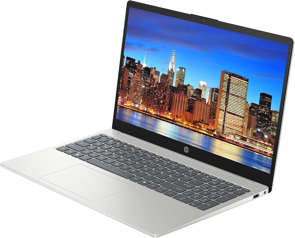 HP 15 Laptop, 15.6' FHD IPS LED Touchscreen Business Laptop Computer, Intel 10-Core i7-1355U Processor, Windows 11 Laptop 16GB RAM 512GB SSD, WiFi 6, Numeric Keypad, NLY Earphones, Natural Silver