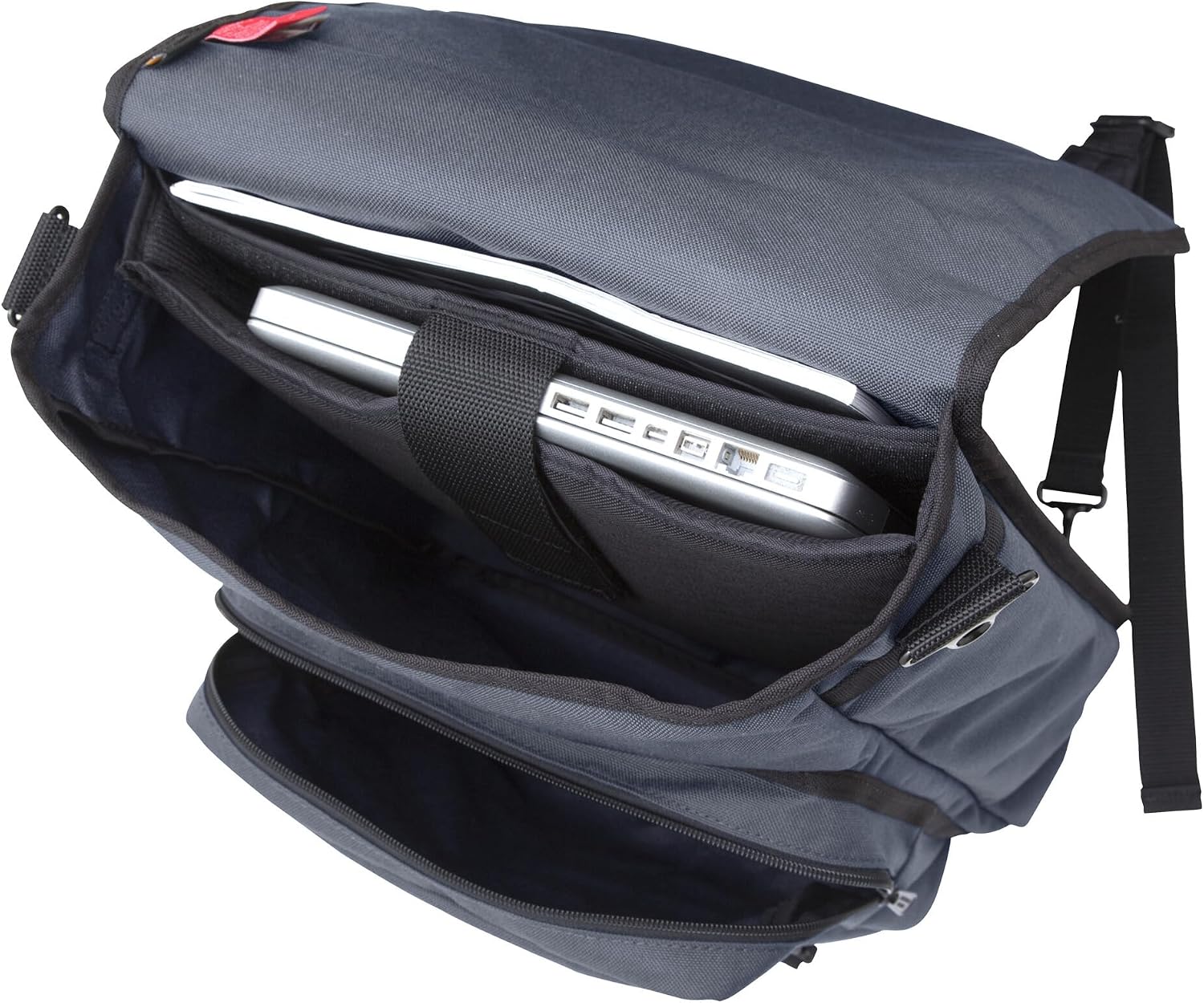 Manhattan Portage Commuter Laptop Bag Stylish Messenger Bag for Men & Women Durable Cordura Fits Up to 17' Laptop Ideal for Work College Travel (Grey)