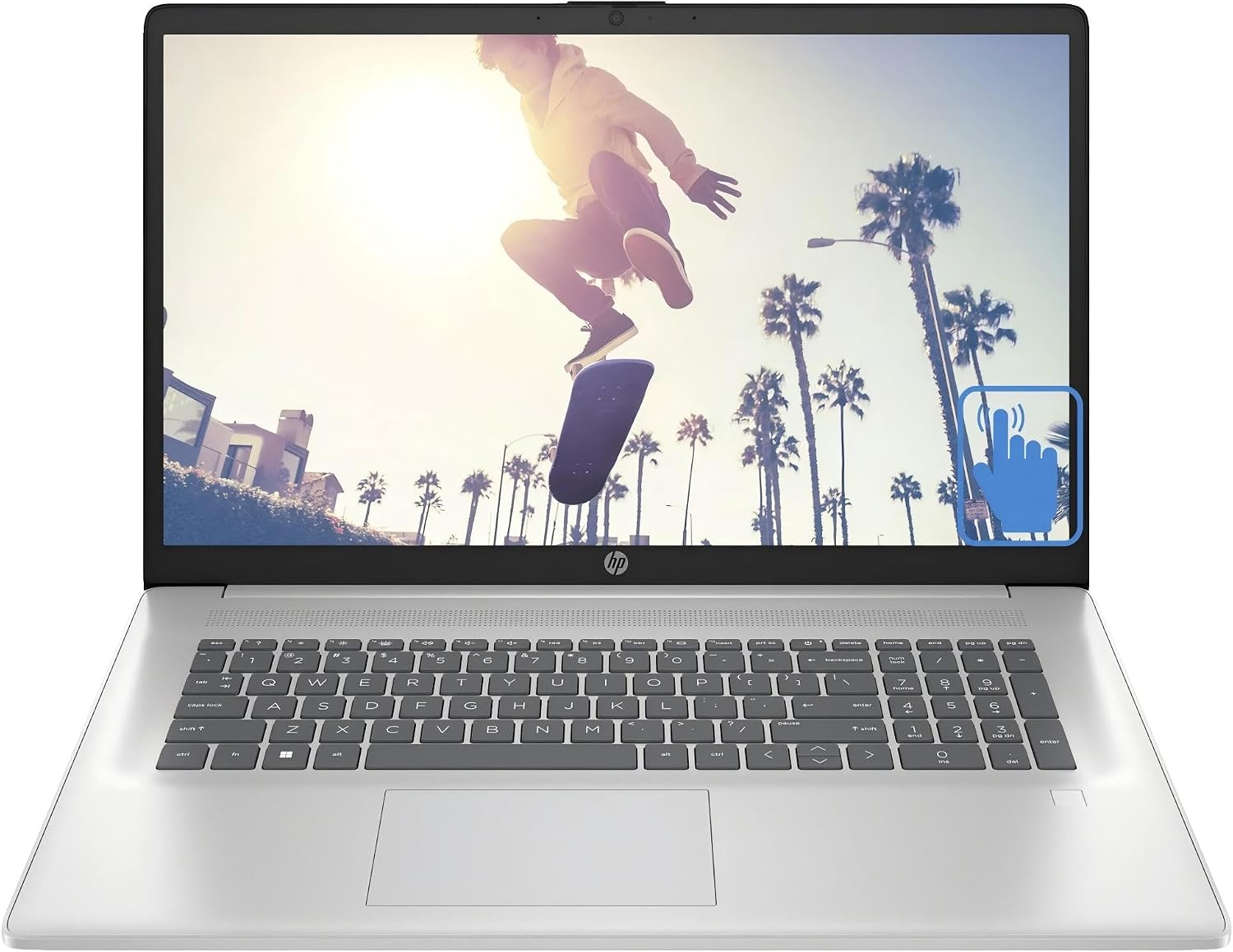 HP 17 inch Laptop for Business, 17.3' HD+ Touchscreen Display, Intel 10-Core i7-1355U(up to 5.0 GHz), 64 GB RAM, 2 TB SSD, Lifetime Office, Windows 11 Pro, Intel Iris Xe GPU, Wi-Fi 6, w/Accessories