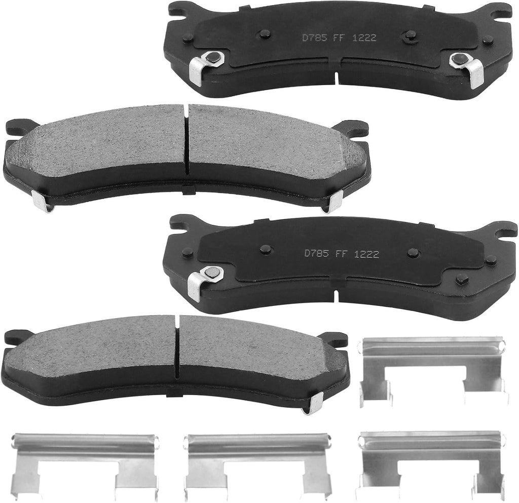 12.01' Front Disc Brake Rotors and Ceramic Brake Pads for 1999-2006 Chevy Silverado 1500, 2000-2006 Tahoe/Suburban 1500/Cadillac Escalade/GMC Sierra 1500, 2000-2006 Yukon XL/Yukon XL 1500