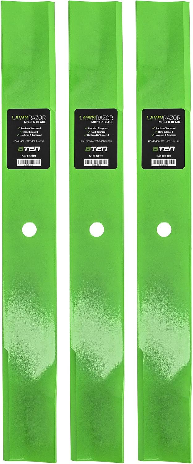 8TEN Spindle High Lift Blade Kit for Scag 61 inch Cut 61A 61V Deck Turf Tiger Zero Turn Mower