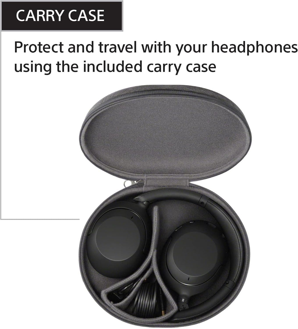 Sony WH-XB910N EXTRA BASS Noise Cancelling Headphones, Wireless Bluetooth Over the Ear Headset with Microphone and Alexa Voice Control, Black