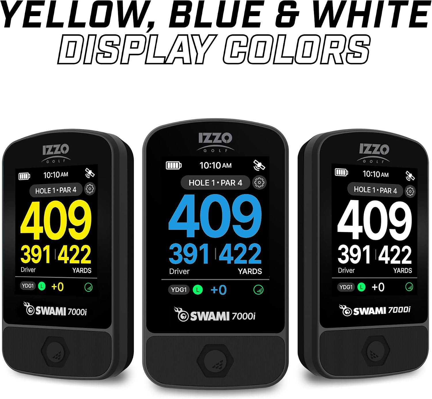 Izzo Swami Golf GPS Rangefinder - Color Display & Scorekeeper