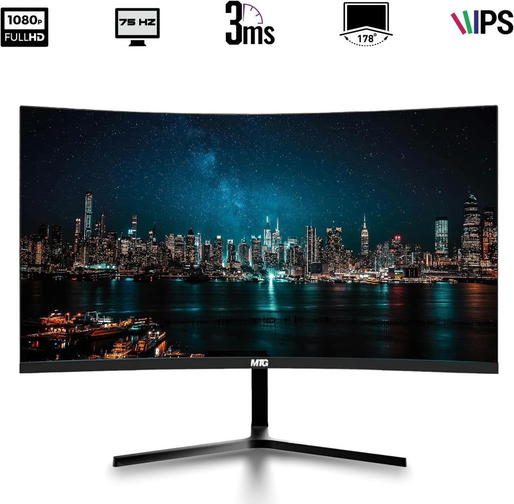 TechMagnet All in one Desktop Computer,Cheetah 4,Intel Core i5 4th Gen,8GB DDR3,480GB SSD,New 24 inch Curved Display,MTG RGB Keyboard Mouse,RGB Speaker and Webcam,USB Wi-Fi,Windows 11(Renewed)