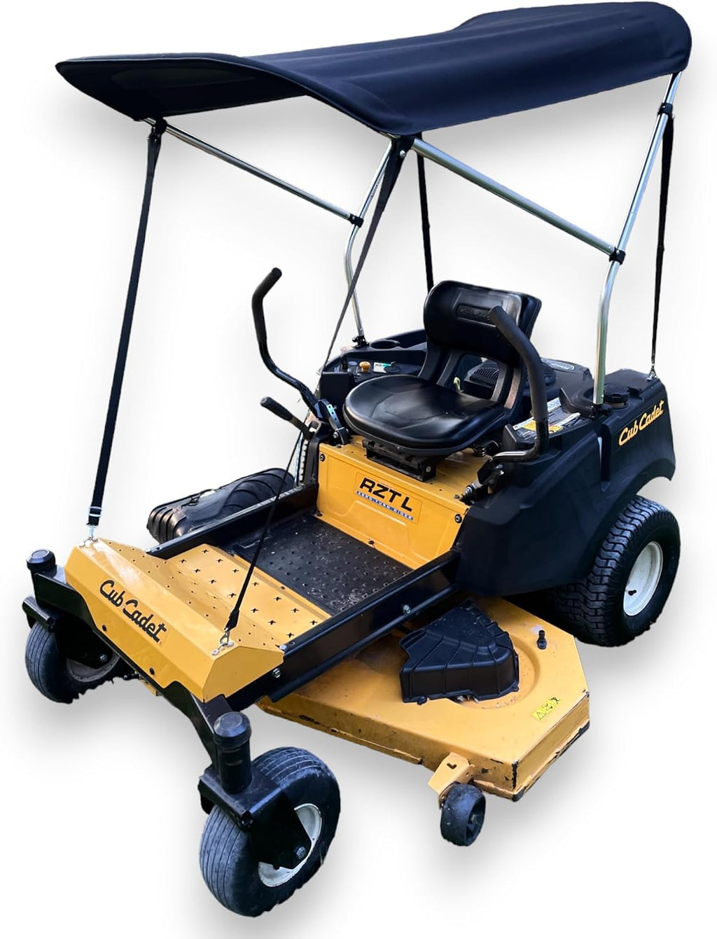 Sun Shade Canopy in Black for Zero Turn Lawn Mower - Fits Kubota, Bad Boy, Cub Cadet, Troy-Bilt & Others - Reduce Heat and Glare with this Umbrella Canopy for your Zero Turn Mower