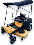 Sun Shade Canopy in Black for Zero Turn Lawn Mower - Fits Kubota, Bad Boy, Cub Cadet, Troy-Bilt & Others - Reduce Heat and Glare with this Umbrella Canopy for your Zero Turn Mower