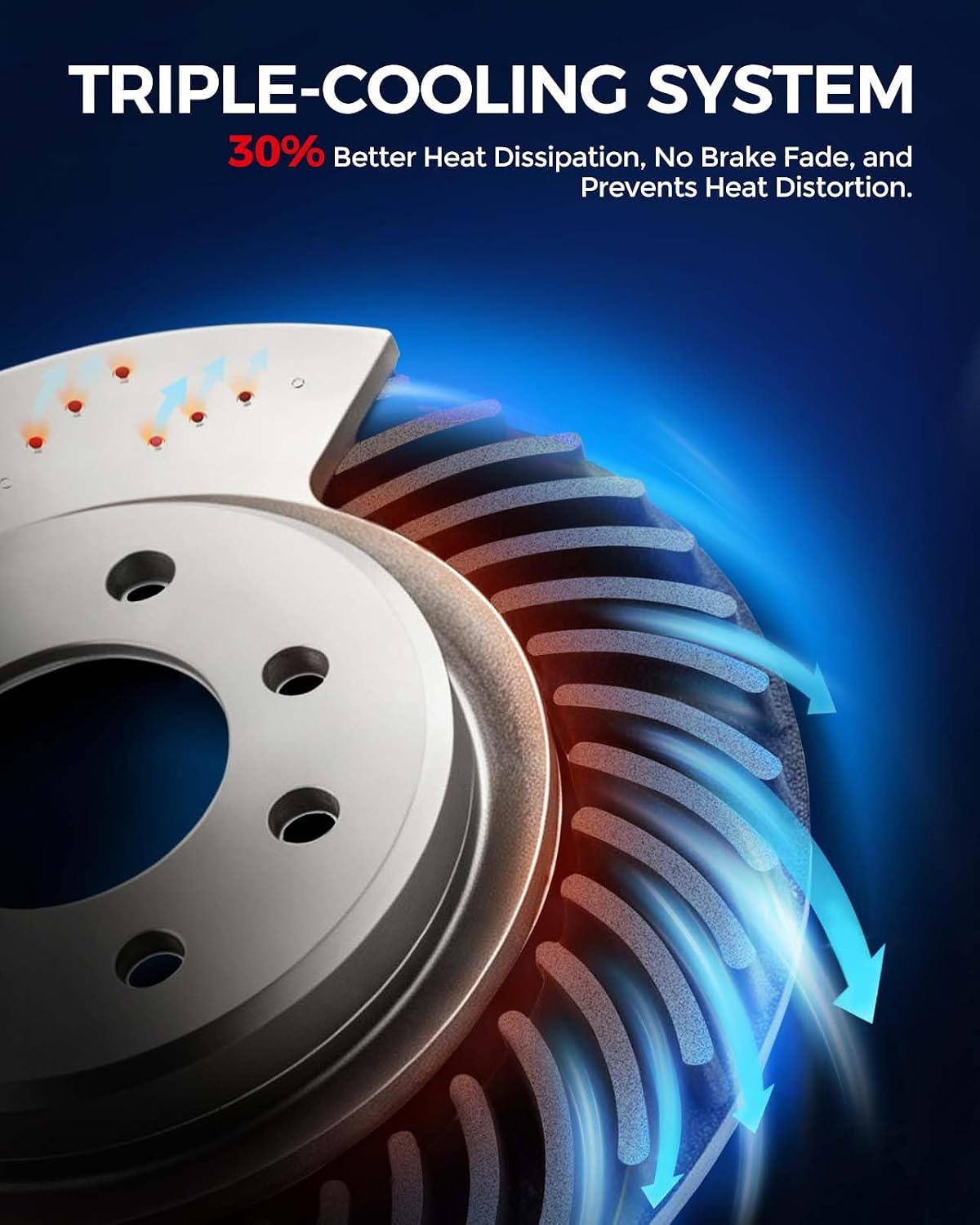 KAX Front Brake Kit for BMW 528i 1997-2000, 525i 2001-2003, 11.65inch Brake Rotors Pads Kit, #34161+D725 Front Brakes