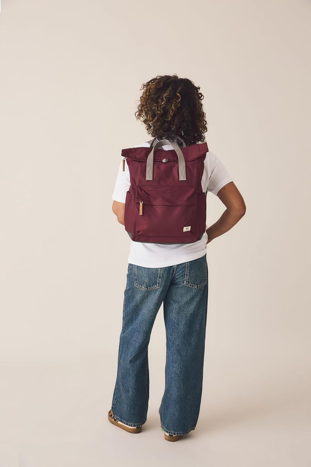 ORI LONDON Travel Backpack - Medium Nylon Rolltop Backpack for Men & Women for Laptop & Accessories - The Canfield, Stormy Gray
