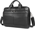 Augus Leather Messenger Bag for Men Vintage Travel Backpack 17 inch laptop Briefcase Shoulder Bags