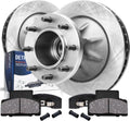 Detroit Axle - DRW Front Brake Kit for 1996-2002 Chevrolet GMC Express Savana 3500 C3500, Disc Brake Rotors Ceramic Brakes Pads 1997 1998 1999 2000 2001 Replacement : 12.52' inch Rotor