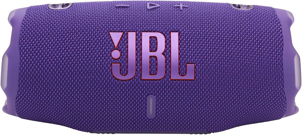 JBL Charge 6 - Portable Waterproof & Drop-Proof Bluetooth Speaker, Bold JBL Pro Sound with AI Boost, 28Hrs of Playtime, Built-in Powerbank & Comes with a Sturdy/Removable Carrying Strap (Purple)