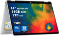 HP OmniBook 5 Flip 2-in-1 Laptop | 14' WUXGA IPS Touchscreen | 10-Core Intel Core 7 150U | 16GB DDR5 2TB SSD | Backlit Keyboard Wi-Fi6E 5MP IR Privacy Camera Win 11 Pro w/DLCA Accessory