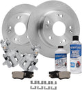 Detroit Axle - Rear 8pc Brake Kit for 2004-2008 Acura TSX, 2003-2007 Honda Accord, 10.24'' inch Disc Brake Rotors Ceramic Brake Pads Brake Calipers Replacement