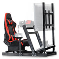 Marada 8040 Aluminum Profile Racing Simulator Cockpit,Fit For Fanatec,for Thrustmaster, for Moza, for Logitech g29 g920, Sim Racing Cockpit with Monitor Mount and Seat, Excluding Electronic Devices