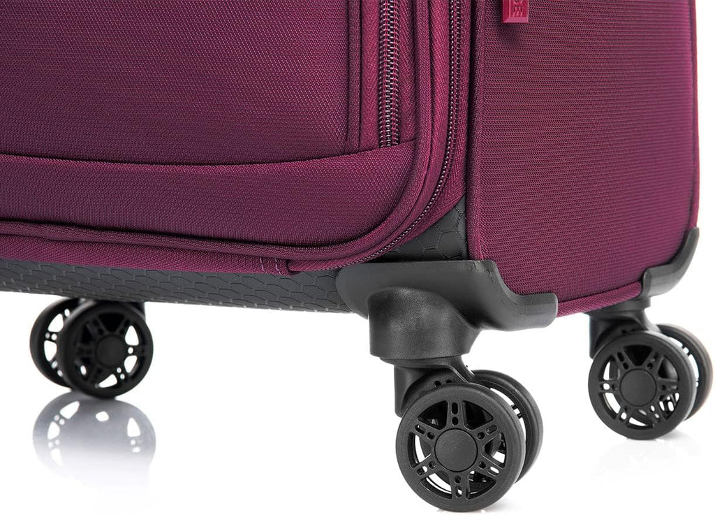 Verage Carry On Underseat Luggage with Wheels & USB Port, 14 Inch Wheeled Spinner Bag Carry-on Luggages for Airlines, Lightweight Suitcase Men Women, Pilots and Crew (14.5-Inch Plus Underseat)