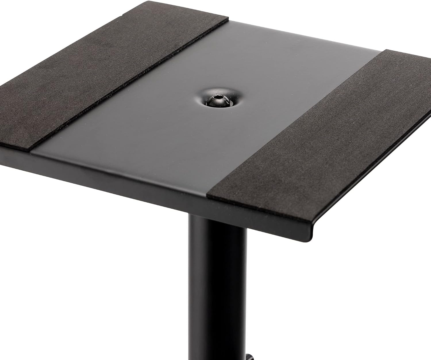 On-Stage SMS6600-P Hex-Base Monitor Stands Pair(Height-Adjustable Pedestal Studio Speaker Stands, Locking Pin, Hexagonal Base, Steel Construction, Nonslip Rubber Feet, Optional Floor Spikes, Black)