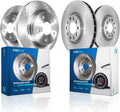 Detroit Axle - Brake Rotors for 2011-2015 Chevrolet Volt 2012-2014 Orlando 2014-2015 Cruze 2012-2017 Buick Verano Disc Brake Rotors Replacement : 11.81' inch Front and 11.50' inch Rear Rotor