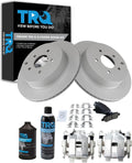 TRQ Rear Brake Pad & Rotor Kit Compatible with 2011-2018 INFINITI 2009-2020 Nissan