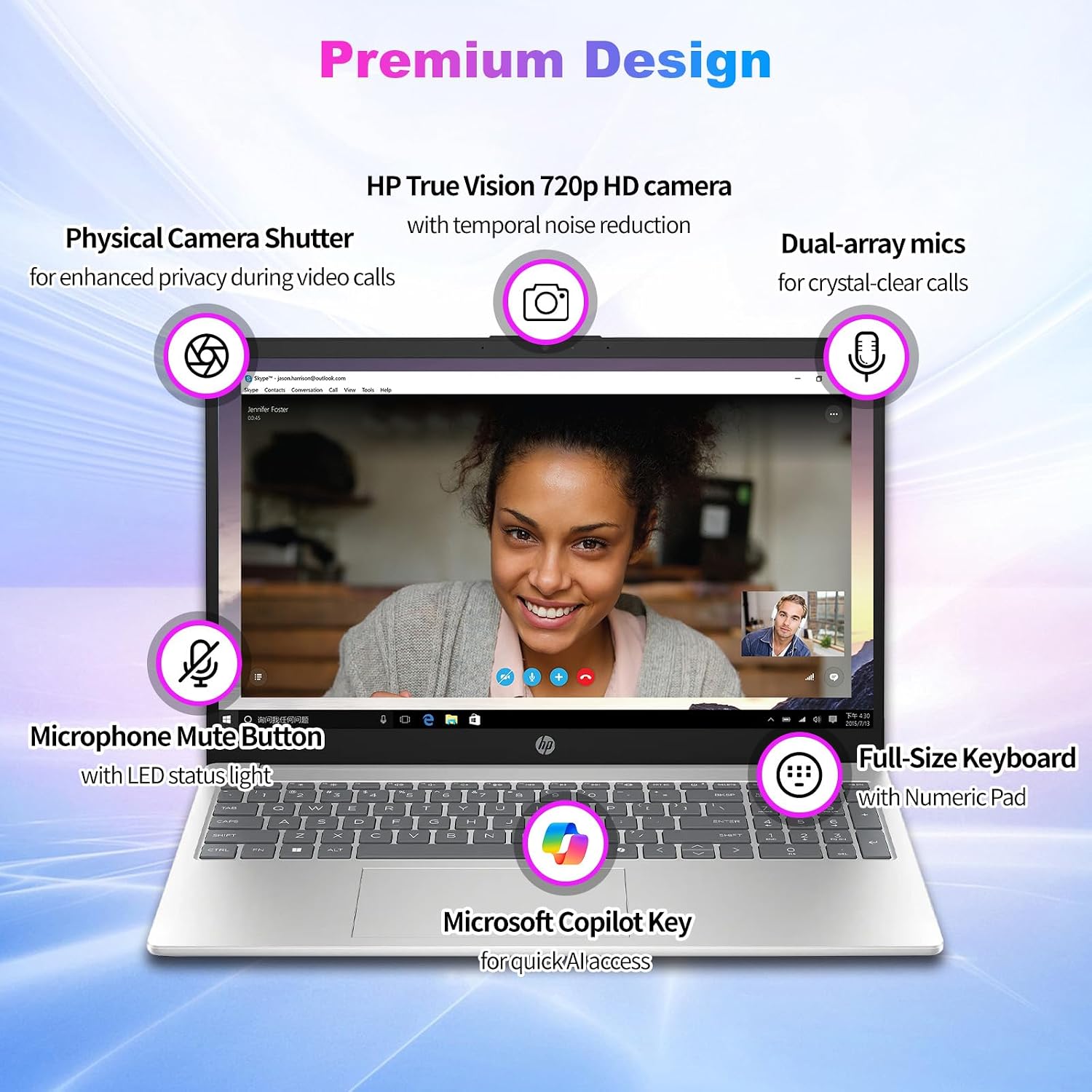 HP 15.6' FHD Touchscreen Business Laptop, Intel 10-Core i7-1355U(up to 5 GHz), 32 GB RAM, 1 TB SSD, Intel Iris Xe GPU, Wi-Fi 6, Camera, HDMI, Copilot, Long Battery Life, Windows 11 Pro, w/Accessories
