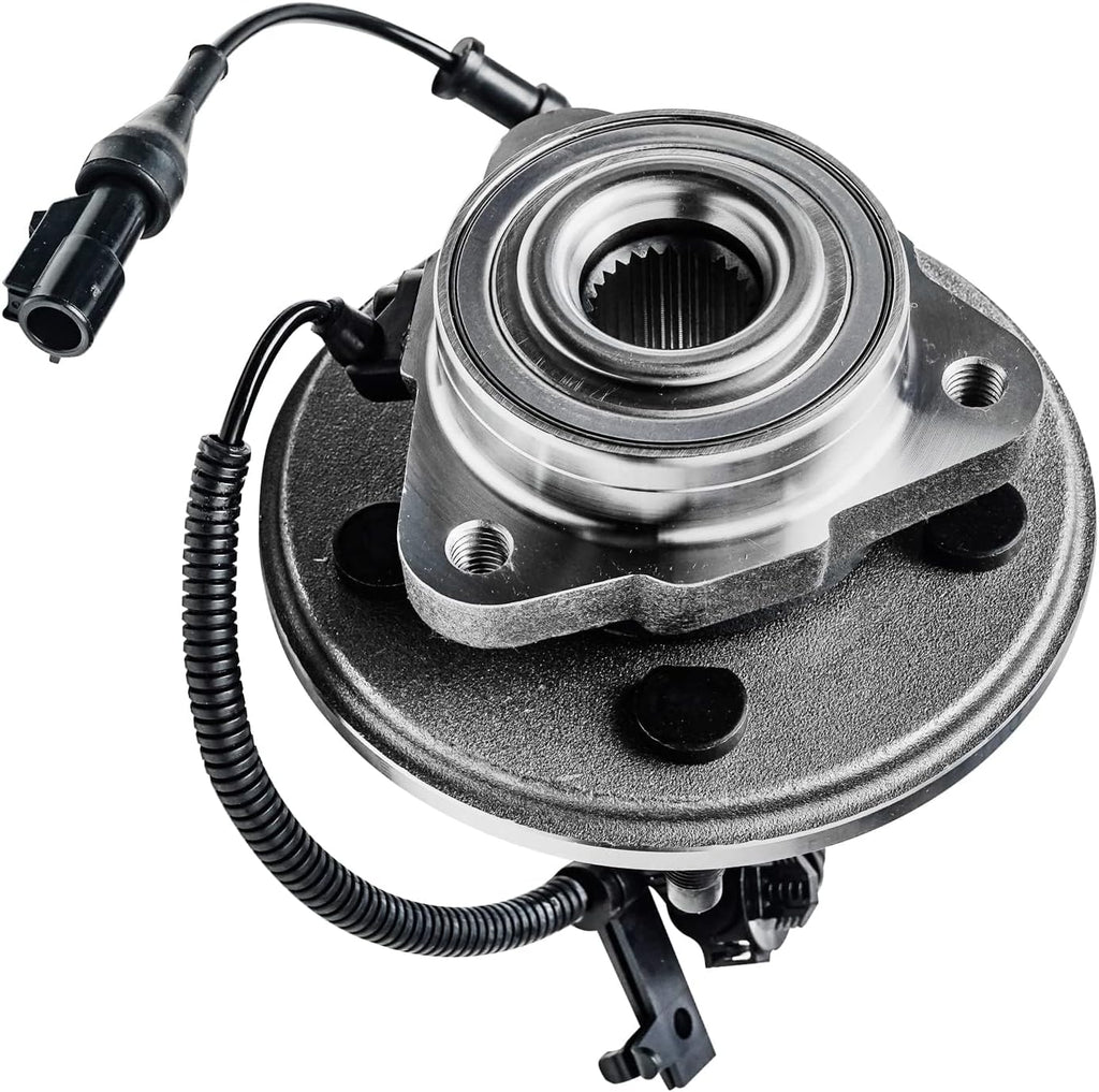 Detroit Axle - Front Brake Kit for 2006-2010 Ford Explorer Sport Trac Mercury Mountaineer Wheel Bearing Hubs Replacement Disc Brake Rotors 2007 2008 2009 Ceramic Brakes Pads