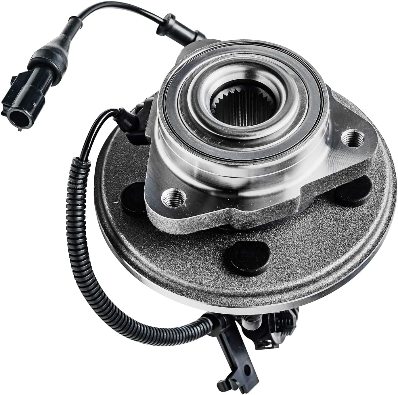 Detroit Axle - Front Brake Kit for 2006-2010 Ford Explorer Sport Trac Mercury Mountaineer Wheel Bearing Hubs Replacement Disc Brake Rotors 2007 2008 2009 Ceramic Brakes Pads
