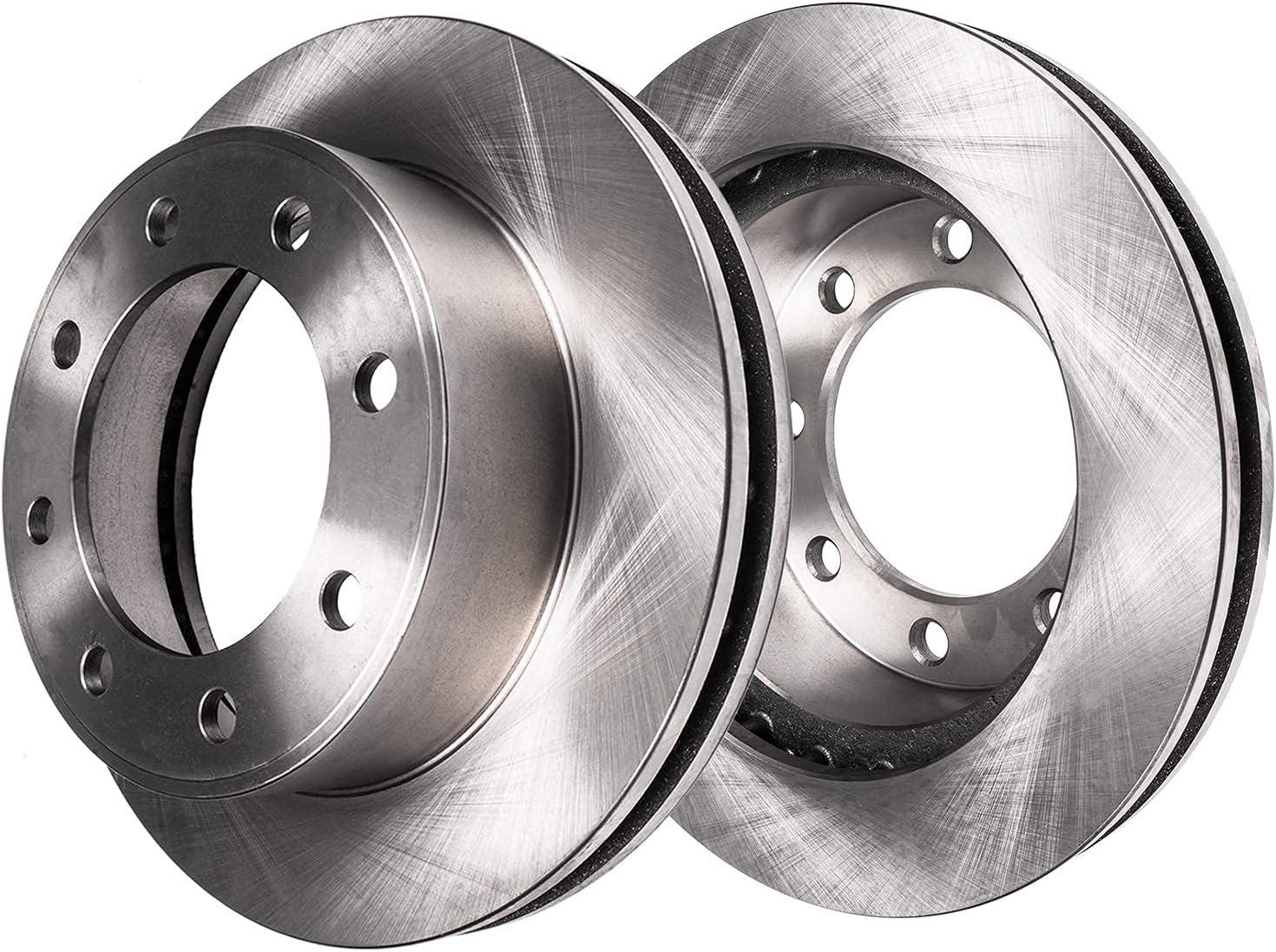 Detroit Axle - Front Wheel Bearing Hubs Brake Kit for 2014-2018 Ram 2500, 2013-2018 Ram 3500, Wheel Bearing Hubs Assembly Disc Brake Rotors Ceramic Brakes Pads 2015 2016 2017 Replacement