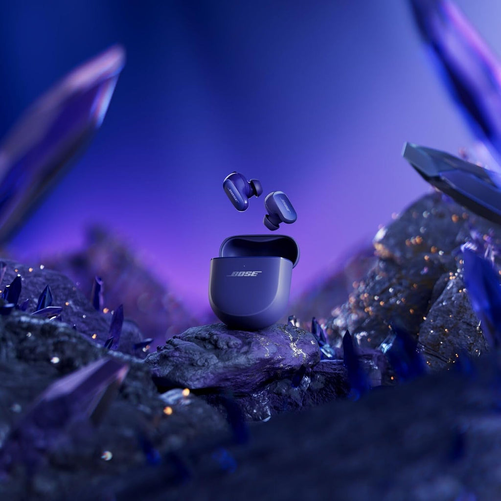 Bose QuietComfort Ultra Earbuds (2nd Gen) - Wireless Noise Cancelling Earbuds with Mic, Immersive Audio, USB-C Charging, Up to 6 Hours Battery, IPX4 Rating, Midnight Violet - Limited Edition Color
