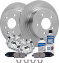 Detroit Axle - Rear Brake Kit for 2002-2018 Nissan Altima, 2004-2008 Maxima 2005 2006 2007, Disc Brake Rotors Ceramic Brakes Pads Brake Calipers Replacement