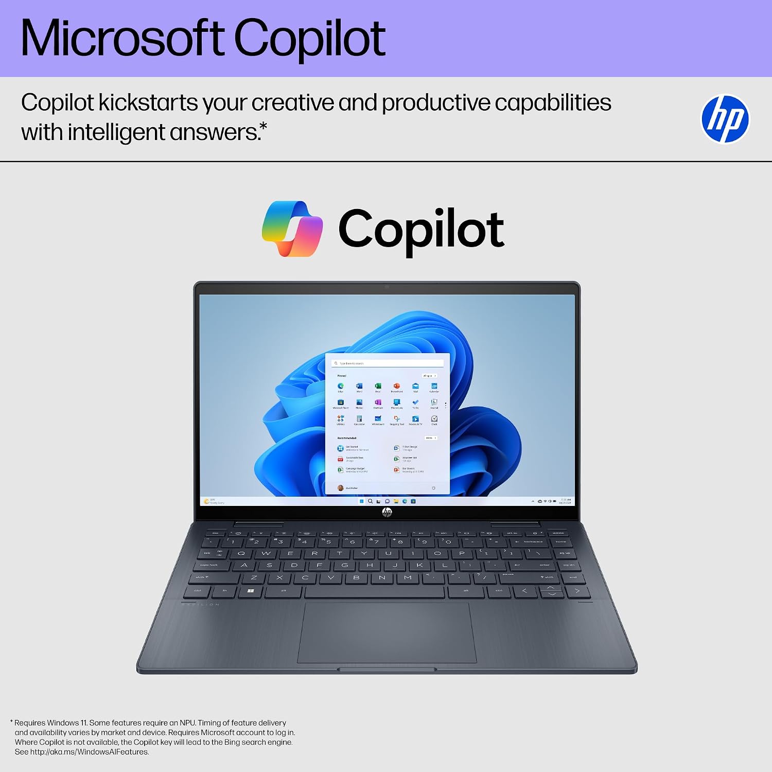 HP Pavilion x360 14 inch 2-in-1 Laptop PC, FHD Touchscreen Display, Intel Core 3 100U, 8 GB RAM, 256 GB SSD, Intel Graphics, Windows 11 Home, Space Blue, 14-ek2000nr