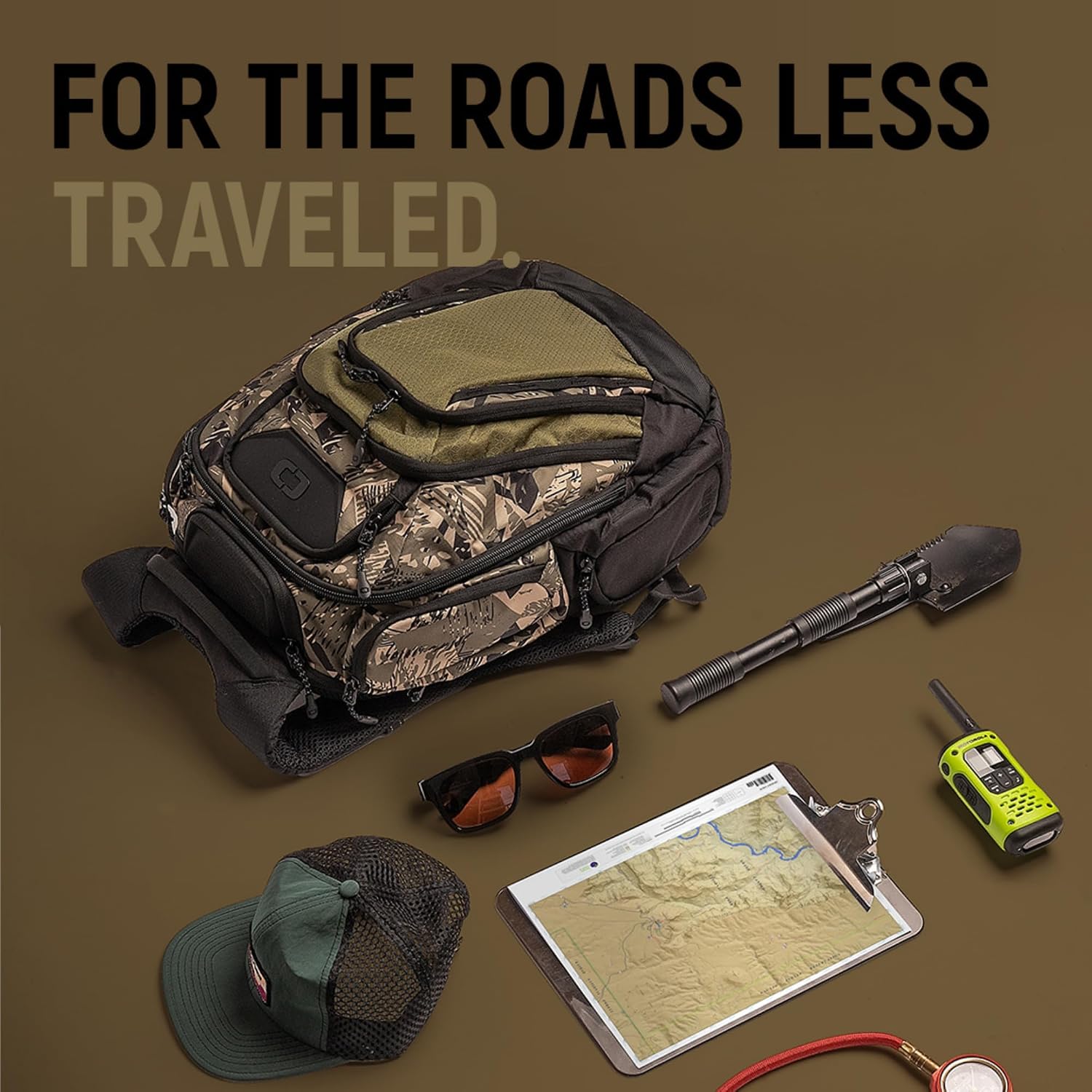 OGIO Renegade Backpack (Renegade Pro, Woodcut Polka)