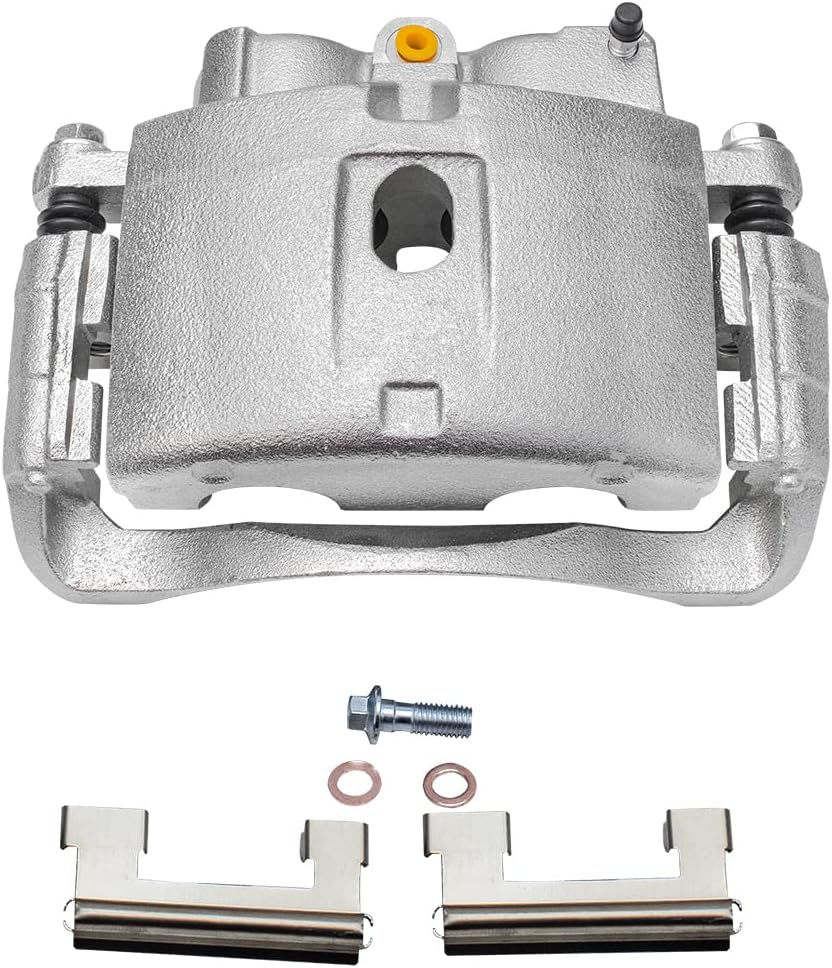 Detroit Axle - Front Brake Kit for Express Savana Silverado Sierra Savana 3500 4500, Disc Brake Rotors Brakes Pads Right Caliper Replacement : 12.8 inch Rotor