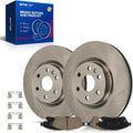 KAX Front Brake Kit for Cadillac SRX 2010-2016, Saab 9-4X 2011, 13.58inch Brake Rotors Pads Kit, #55177+D1422 Front Brakes