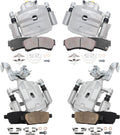 Detroit Axle - Brake Kit for Ford Fusion Lincoln MKZ Mazda 6 Mercury Milan, Front and Rear Disc Brake Calipers Ceramic Brake Pads Replacement
