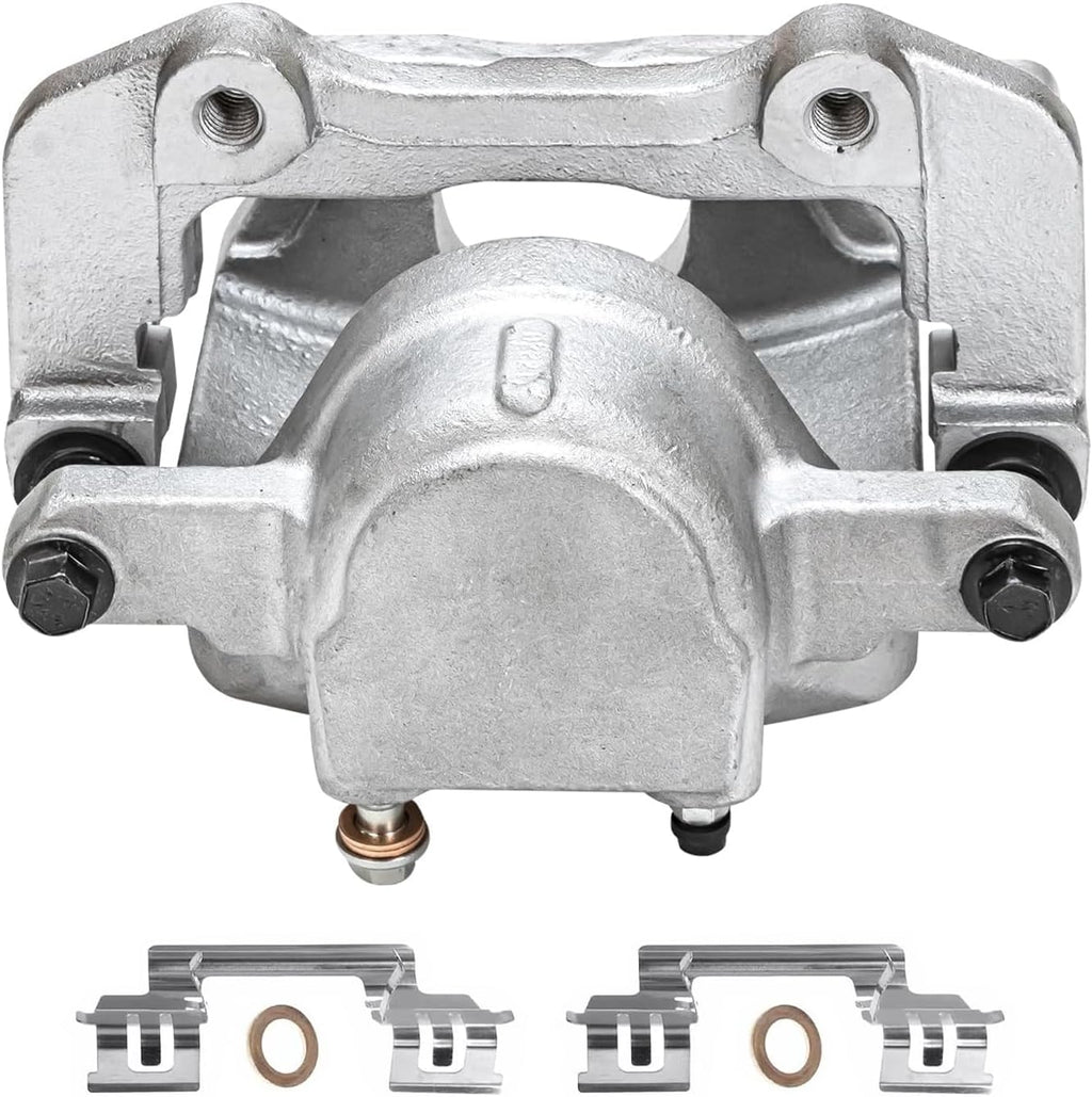 Detroit Axle - 2pc Front Brake Calipers for Dodge Challenger Charger Magnum Chrysler 300 Disc Brake Calipers with Brackets Replacement Brake Calipers Assembly