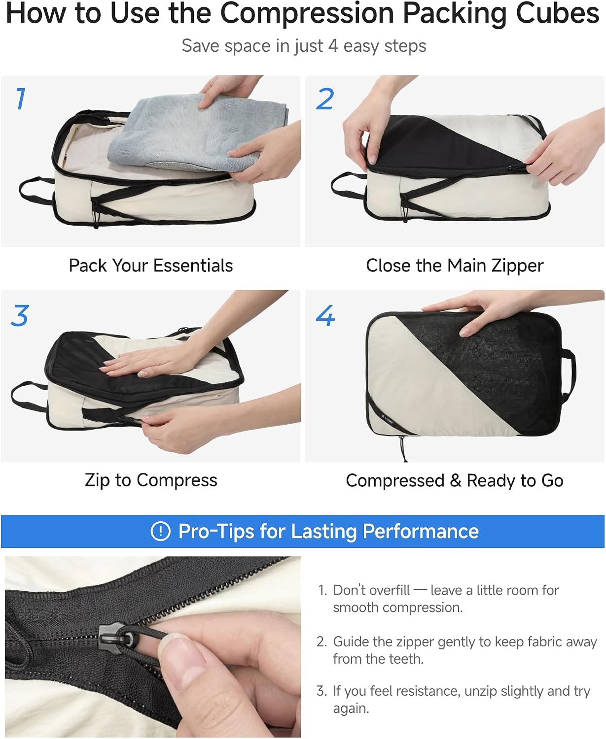 LUGGEX Checked Suitcase Top Opening, Travel Packing Cubes Bundle – Travel Essentials (FX-Lite, Bigger 28 Inch, 105L-115L)
