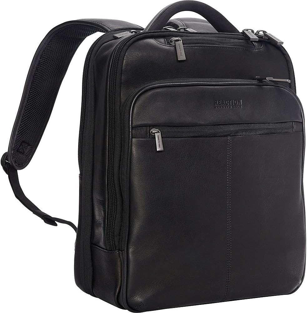 Kenneth Cole REACTION Out Of The Bag Manhattan Colombian Leather RFID 15.6' Laptop Briefcase
