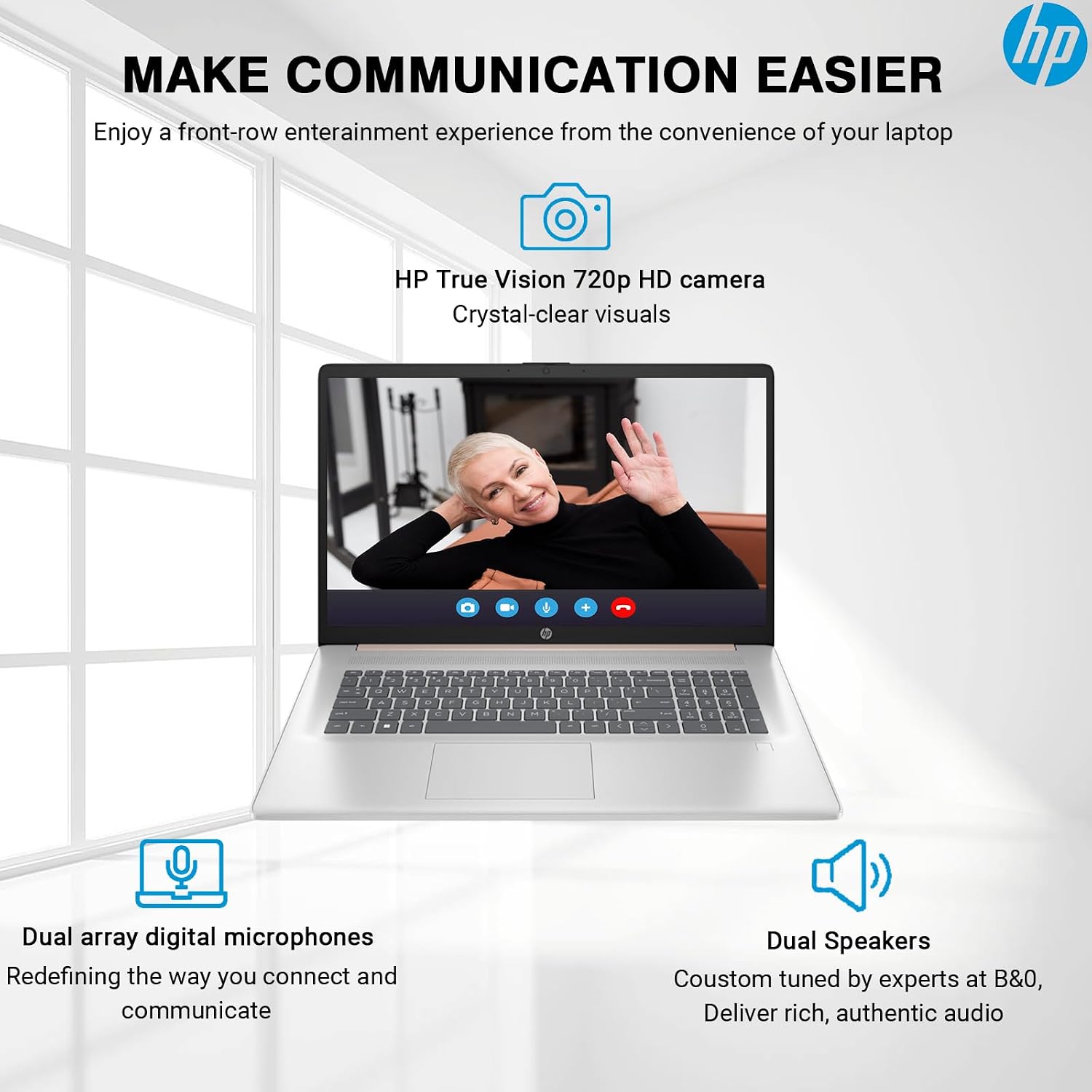 HP 17 Touchscreen Laptop PC, 17.3 Inch HD+ Touch Screen Business Laptop Computer, Intel 10-Core i7, Windows 11 Pro, 10-Key Backlit Keyboard |Fingerprint | Rose Gold | 64GB RAM 1TB SSD