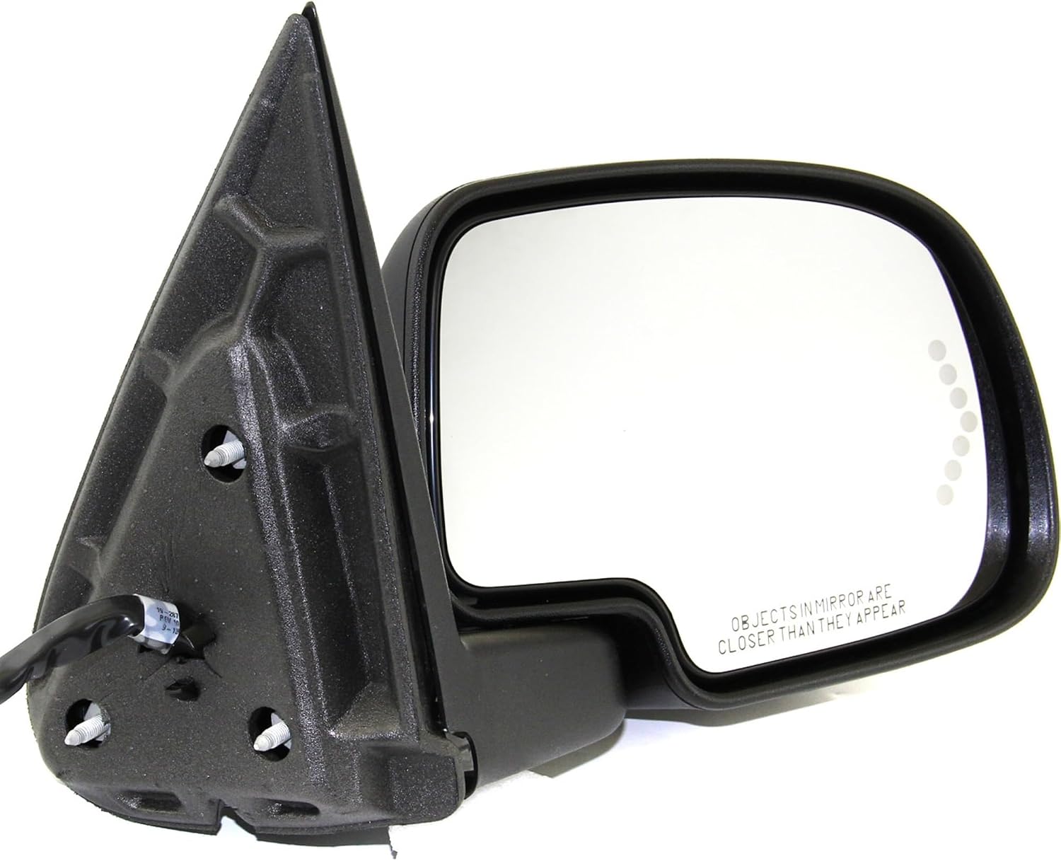 Kool Vue Right Power Heated Mirrors for Chevrolet Silverado 1500 Tahoe GMC Yukon 2003-2006 Power Fold with Signal Light, Memory & Puddle Lamp, w/o Blind Spot Monitor & Auto-Dim Paintable Extended Cab