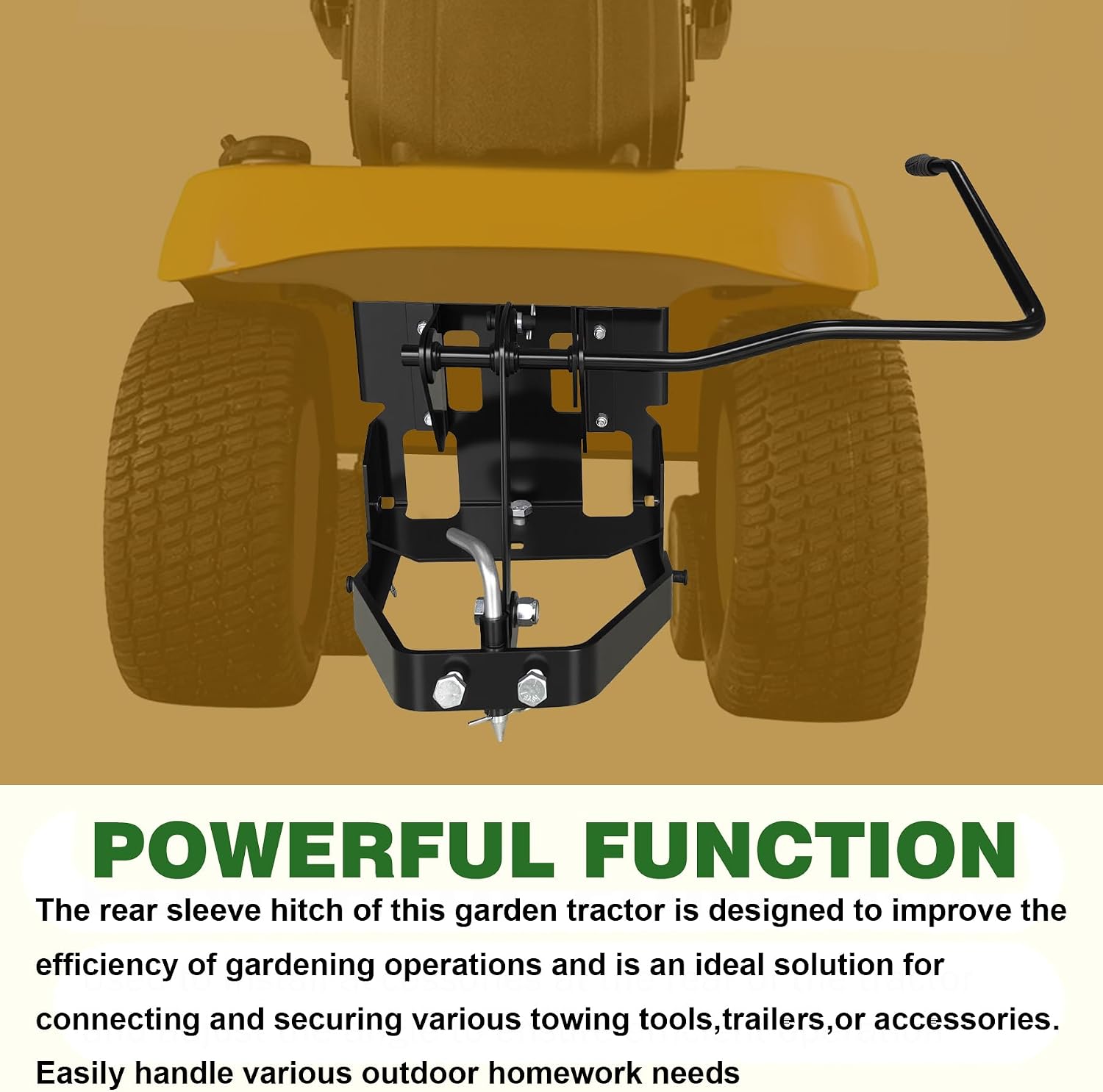 585607901 Heavy Garden Tractor Sleeve Hitch Attachment Rear Mount Fit for Husqvarna Craftsman T200 T300 Series or Cub Cadet Craftsman MTD Garden Lawn Mower Tractors