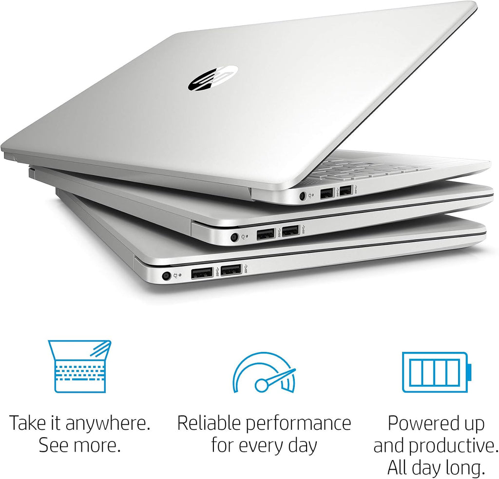 HP 15-dy1036nr 10th Gen Intel Core i5-1035G1, 15.6-Inch FHD Laptop, Natural Silver